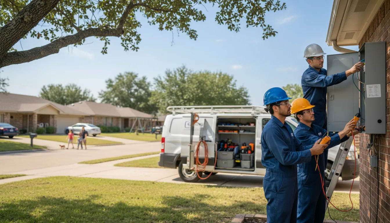 Certified electrician providing emergency electrical services in Merna, NE